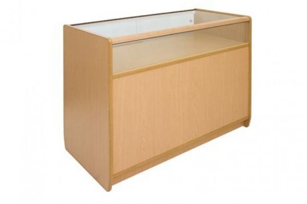 Click Here To Enlarge This Photo Of Loxley 1&sol;3 Glass Front Counter with Glass Top