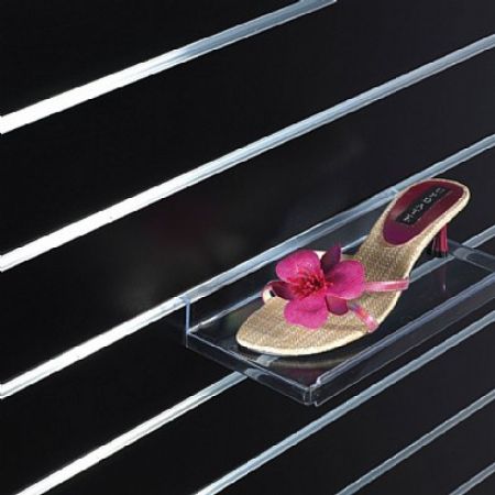 Click Here To Enlarge This Photo Of Black Slatwall Display Panel 8ft x 4ft &lpar;2400mm x 1200mm&rpar;