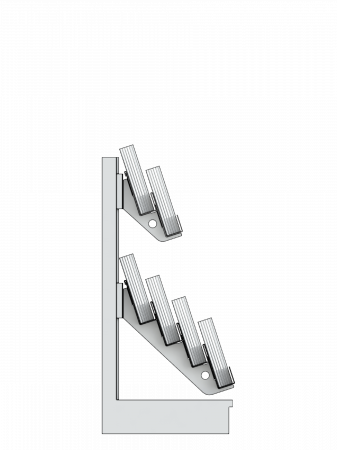 Click Here To Enlarge This Photo Of Bartuf 6 Tier Super Low Gondola Magazine Bay