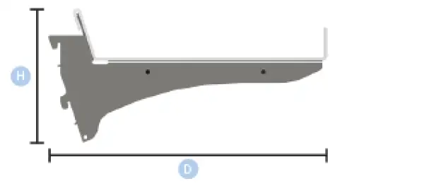 Click Here To Enlarge This Photo Of Bartuf 150mm Deep Individual Flangle Confectionery Shelves