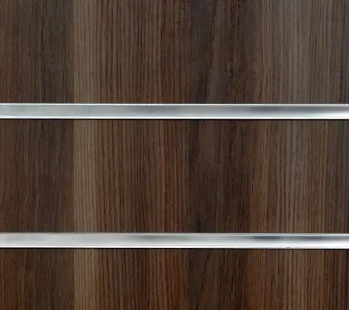 Click Here To Enlarge This Photo Of Dark Ash Slatwall Panels - 2400mm x 1200mm