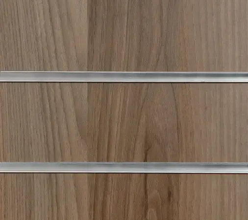 Click Here To Enlarge This Photo Of Light Walnut Slatwall Panels - 2400mm x 1200mm